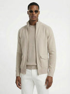 light/beige merino fullzip