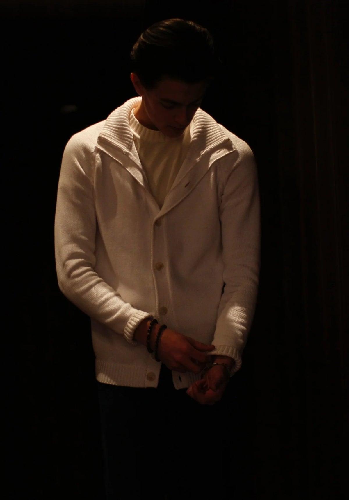Full-White cardigan